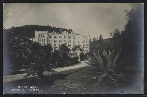 AK Bordighera, Hotel Belvedere