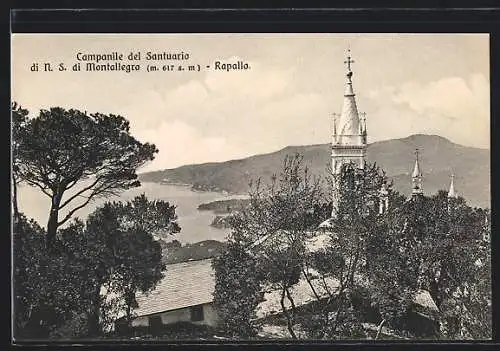 AK Rapallo, Campanile del Santuario di N. S. di Montallegro
