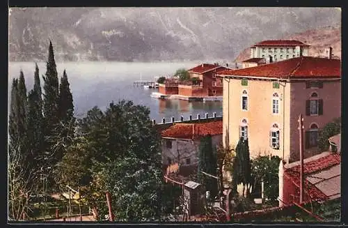 AK Torbole, Teilansicht mit Wasserblick