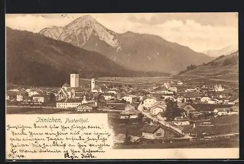 AK Innichen im Pustertal, Ortsansicht mit Kirche