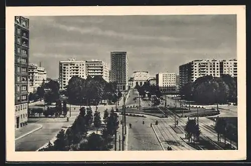 AK Milano, Panorama del Piazzale Fiume con la Stazione Centrale