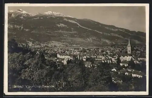 AK Chur, Panorama mit Calanda
