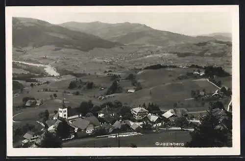 AK Guggisberg, Panoramablick aus der Vogelschau