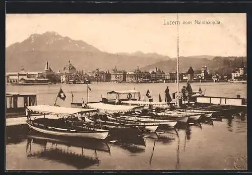 AK Luzern, Blick vom Nationalquai