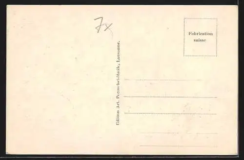 AK Bern, Kirchenfeldbrücke mit Bundespalast