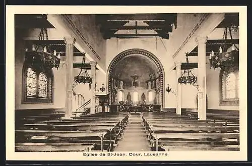 AK Lausanne, Eglise de St-Jean, Cour