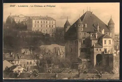 AK Lausanne, le Chateau et l`Hopital