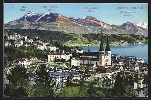 AK Luzern, Totale mit dem Rigi