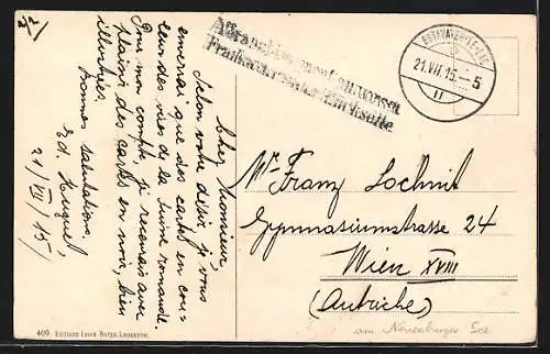 AK Fribourg, Vue sur les deux Ponts suspendus et la Vallée du Gotteron