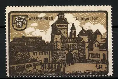 Reklamemarke Weissenburg i. B., Ellingertor