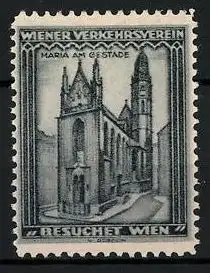 Reklamemarke Wien, Maria am Gestade, Besuchet Wien, Wiener Verkehrsverein