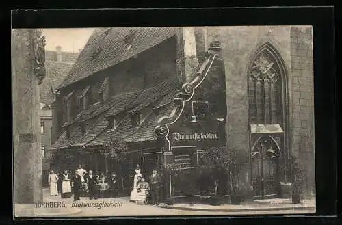 AK Nürnberg, Gasthaus Bratwurstglöcklein