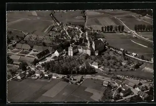 AK Rot a. d. Rot, Ortspartie mit Kirche