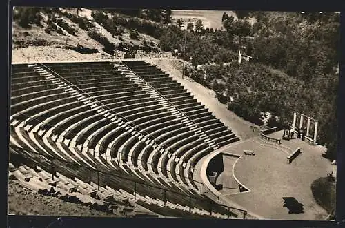 AK Steinbach-Langenbach / Thür., das Meininger Theater, Naturtheater Deutsch-Sowjetische Freundschaft, Zuschauerraum