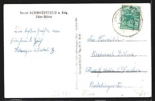 AK Schmiedefeld a. Rstg., Film-Bühne