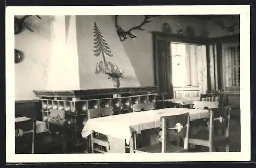 AK Schmiedefeld am Rstg., Stutenhaus, VEB Zeiss, Innenansicht vom Ferienheim