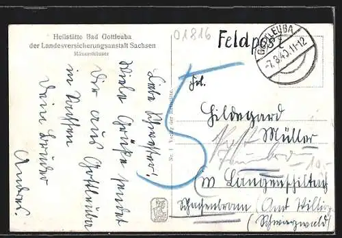 AK Gottleuba, Heilstätte, Männerhäuser