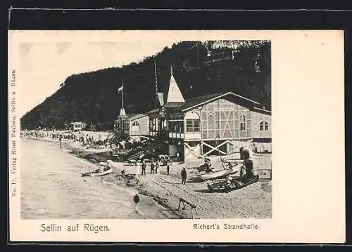 AK Sellin auf Rügen, Strandhalle Richert