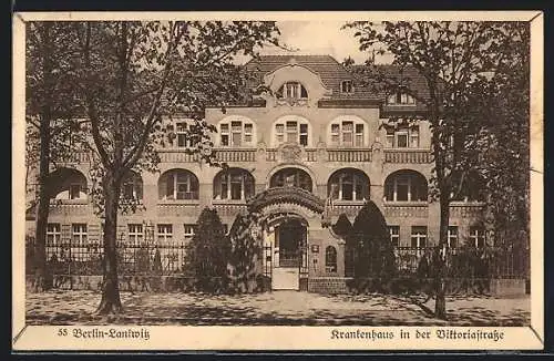AK Berlin-Lankwitz, Krankenhaus in der Viktoriastrasse