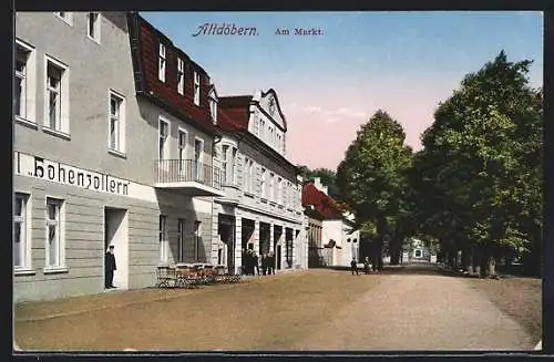 AK Altdöbern, Hotel Hohenzollern am Markt