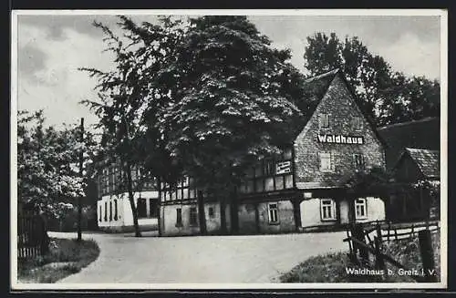 AK Greiz, Gasthaus Waldhaus