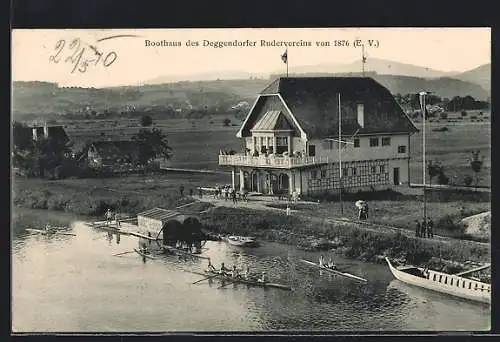 AK Deggendorf, Bootshaus des Deggendorfer Rudervereins 1876 e. V.