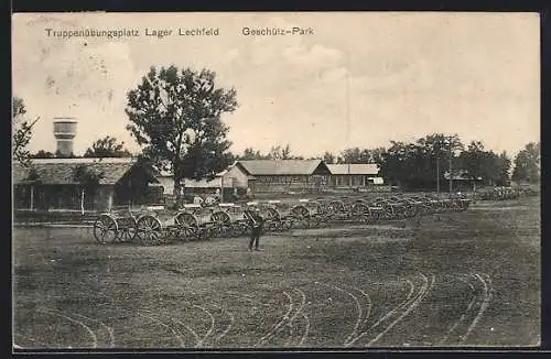 AK Lager Lechfeld, Truppenübungsplatz, Geschütz-Park