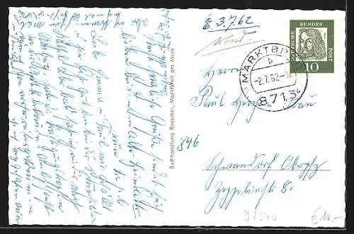 AK Marktbreit am Main, Hotel Löwen, Rathaus, Maintor