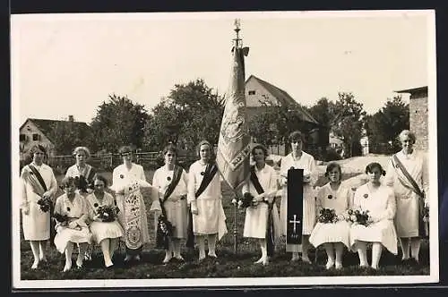 AK Augsburg, Fahnenweihe der Festjungfrauen
