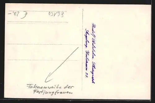 AK Augsburg, Fahnenweihe der Festjungfrauen