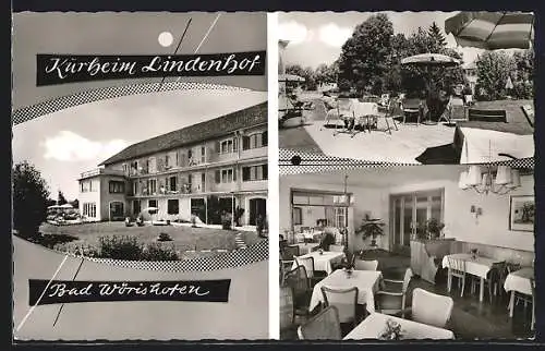 AK Bad Wörishofen, Kurheim Lindenhof, St. Annastrasse 26, Innenansicht, Terrasse