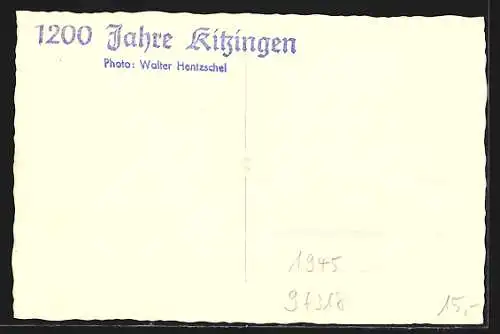 AK Kitzingen, 1200 Jahre Kitzingen, Alter Mann auf der Bühne