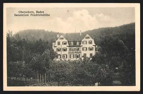 AK Oberachern /Baden, Sanatorium Friedrichshöhe