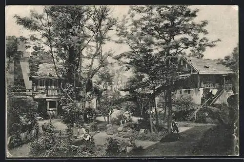 AK Oetigheim, Volksschauspiel, Szene aus Wilhelm Tell