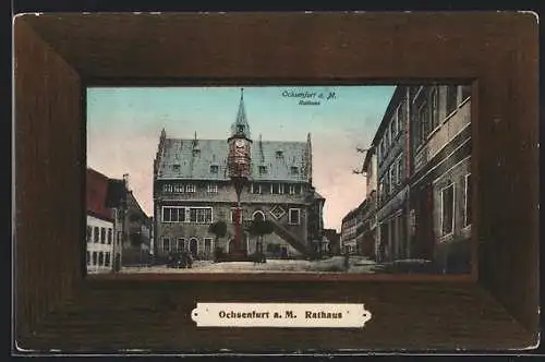 AK Ochsenfurt a. M., Rathaus, Passepartout