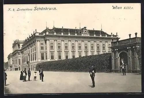 AK Wien, K. k. Lustschloss Schönbrunn