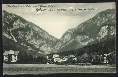 AK Reichenau, Hotel Talhof mit Wald- und Hubertus-Villa