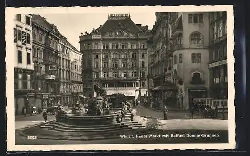 AK Wien, Neuer Markt mit Raffael Donner-Brunnen