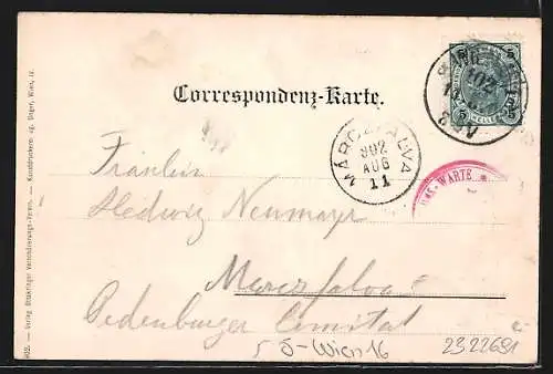 AK Wien, Ansicht der Kaiser-Jubiläumswarte in Ottakring