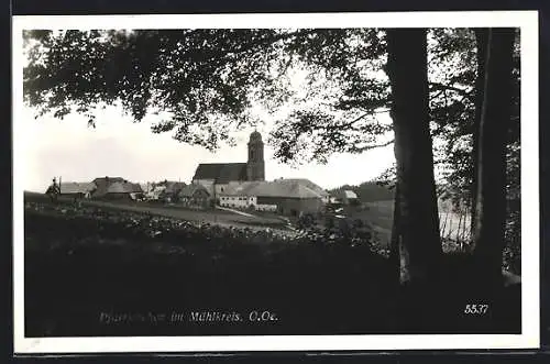 AK Pfarrkirchen im Mühlkreis, Ortsansicht mit Kirche