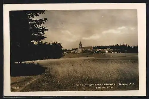 AK Pfarrkirchen i. Mühlkreis, Panoramablick auf den Ort