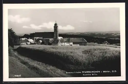 AK Pfarrkirchen im Mühlkreis, Blick zur Kirche