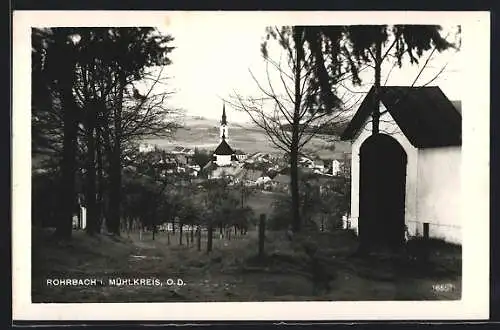 AK Rohrbach i. Mühlkreis, Ortsansicht mit Kirche
