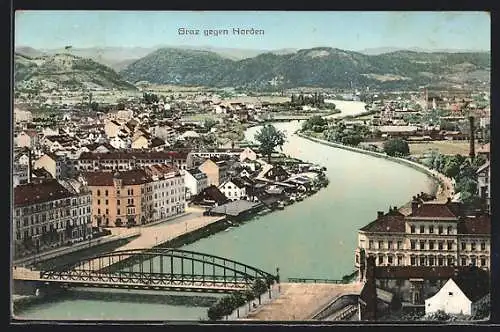 AK Graz, Totalansicht gegen Norden