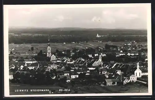 AK Leibnitz, Ortsansicht mit Kirche