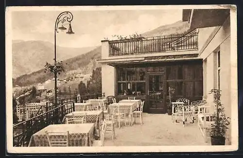 AK Bad Gastein, Kurhaus Wildbad, Terrasse