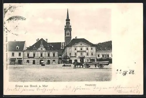 AK Bruck a. d. Mur, Hauptplatz