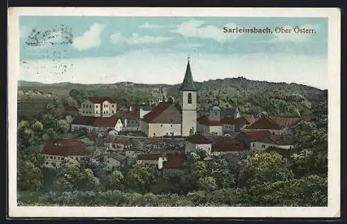 AK Sarleinsbach, Ortsansicht mit Kirche