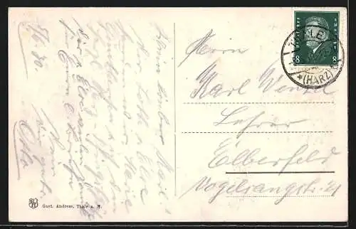 AK Georgshöhe i. Harz, Fütterung der Hirsche