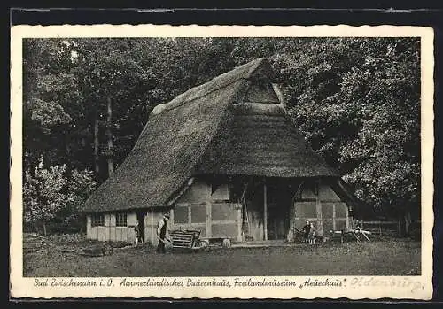 AK Bad Zwischenahn i. O., Ammerländisches Bauernhaus, Freilandmuseum Heuerhaus
